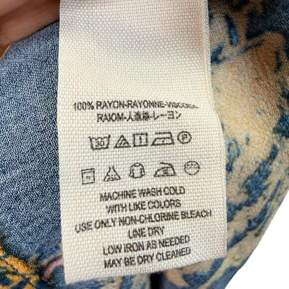 Free People Magic Mystery Tunic Dress Womens S Boho Mixed Print Bell Sleeve - Picture 12 of 12